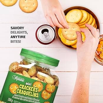 Dynas Dyans Mini Crackers Jar 227 gm Sour Cream | Crispy & Creamy Snack daily essentials & lifestyle — image 1 of 3