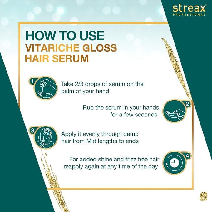 No Brand Streax Hair Serum Small 45ml – Smooth, Shiny & Frizz-Free Hair daily essentials & lifestyle — thumbnail 3 of 6