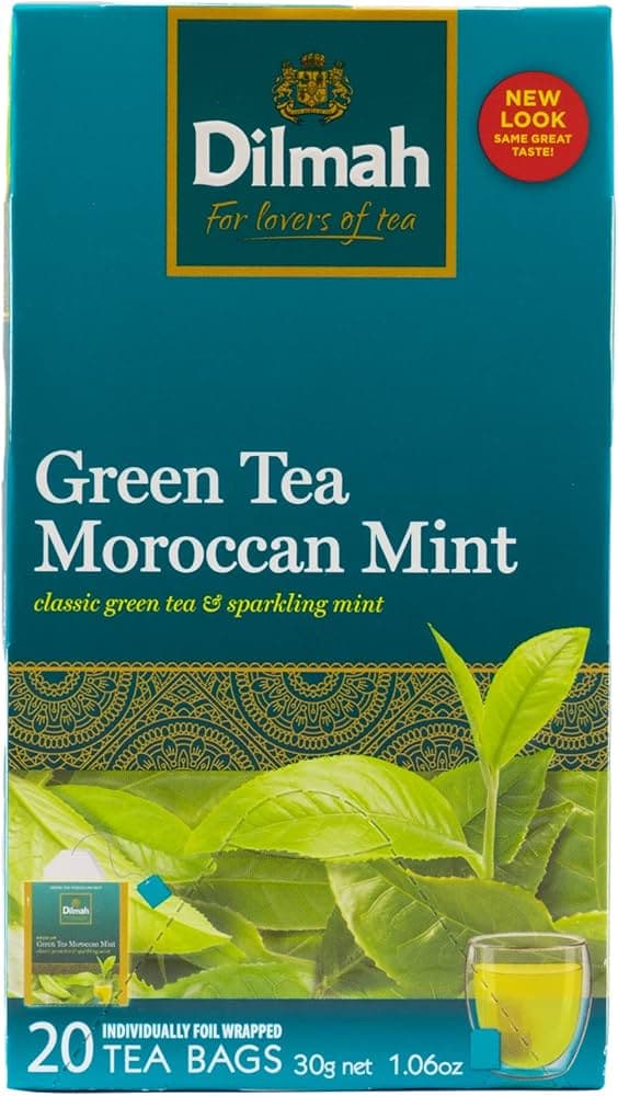 Dilmah Dilmah Green Tea with Moroccan Mint – 20 Tea Bags | Premium Herbal Green Tea daily essentials & lifestyle — thumbnail 4 of 6