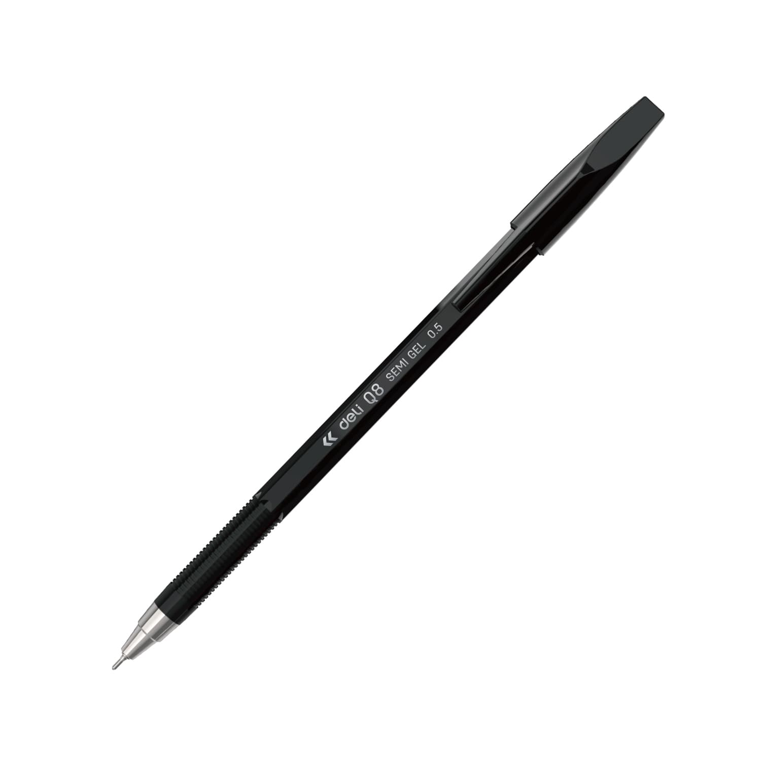 Deli Deli-EQ8-BK Semi Gel Pen | Smooth Black Ink Writing Pen stationary, toys & sports — thumbnail 2 of 3