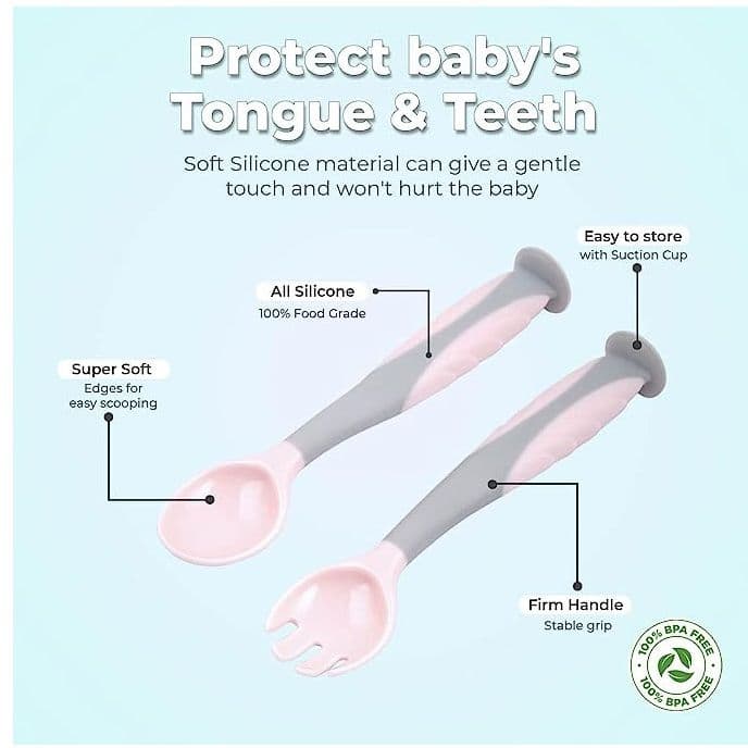 R For Rabbit R for Rabbit First Feed Flexi Spoon - PINK GREY (SFFSPG1) daily essentials & lifestyle — thumbnail 2 of 2