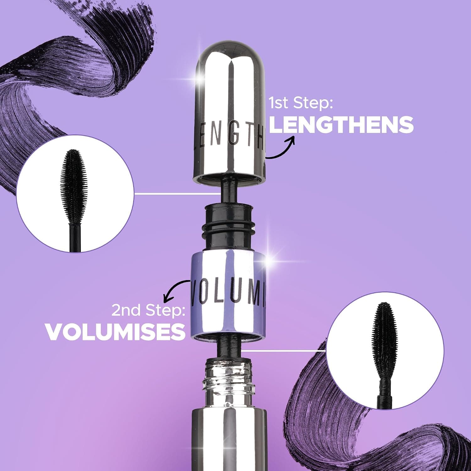 HILARY RHODA Hilary Rhoda Twin Twister Mascara | 2-in-1 Volume & Length Mascara daily essentials & lifestyle — thumbnail 3 of 6