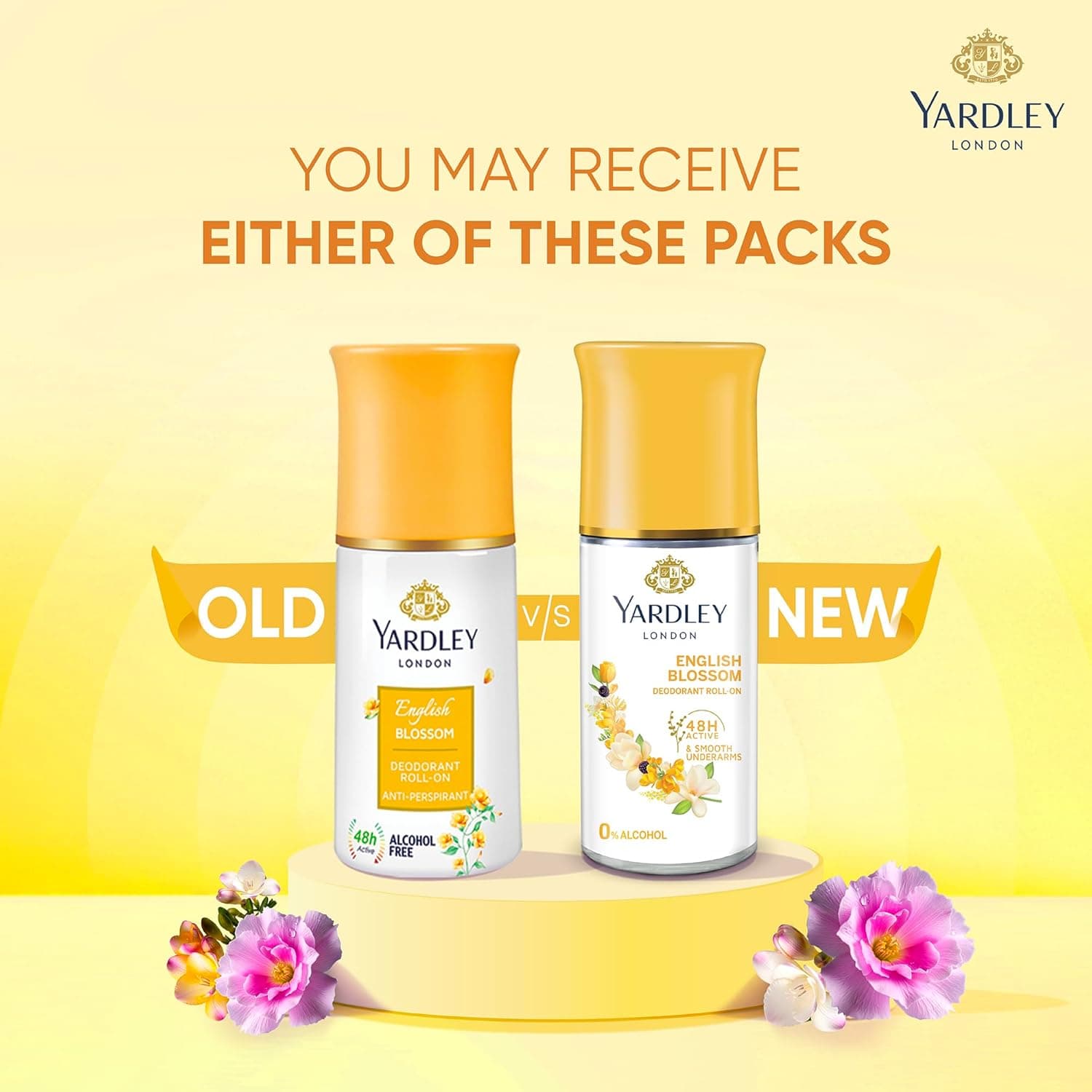 No Brand Yardley English Blossom Roll-On Deodorant 25ML for Women | Long Lasting Fresh Floral Fragrance daily essentials &… — image 1 of 8