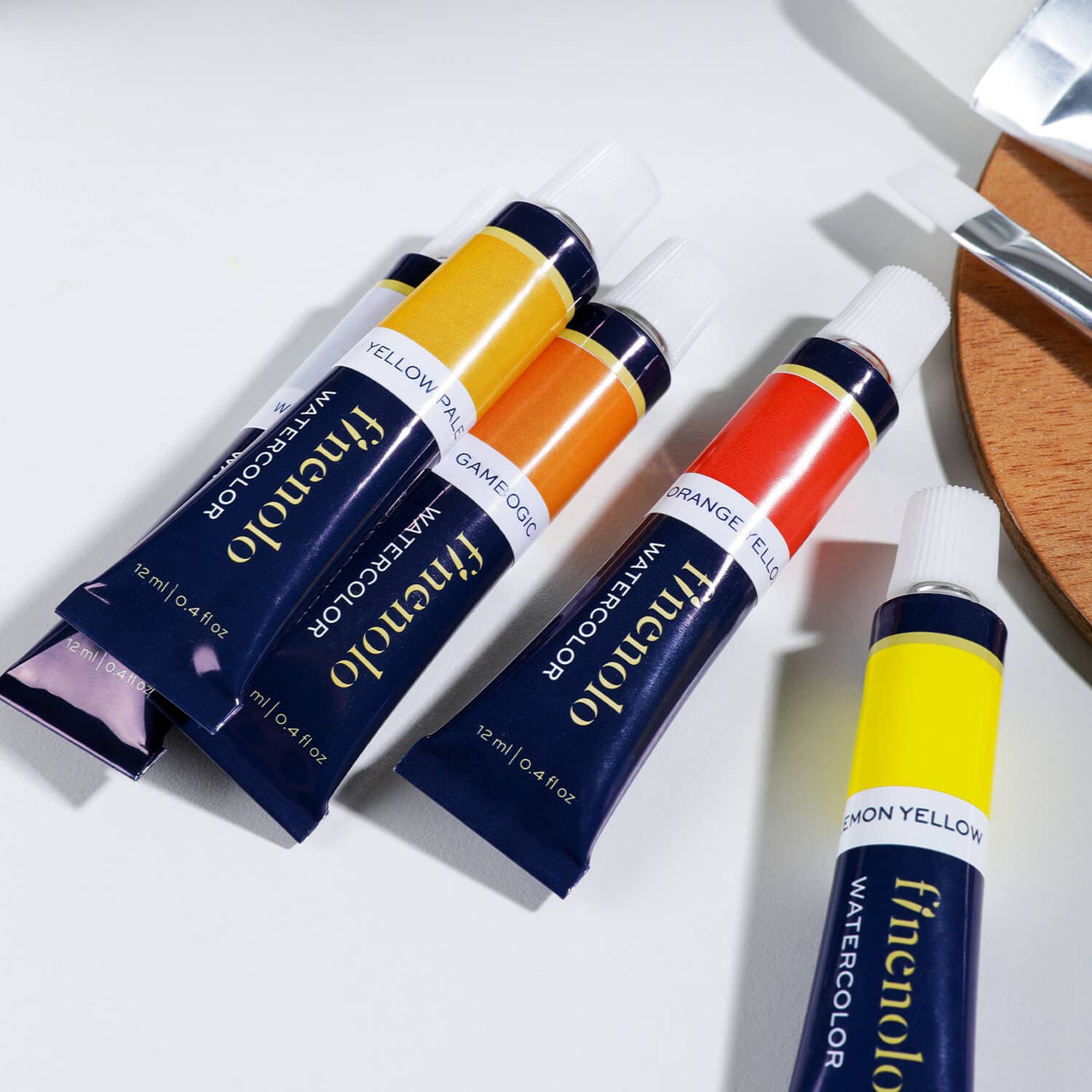 Deli Deli EC19-12 Finenolo Water Colour Paint Set 12 Colors 12ml Tubes for Students & Artists stationary, toys & sports — thumbnail 3 of 5