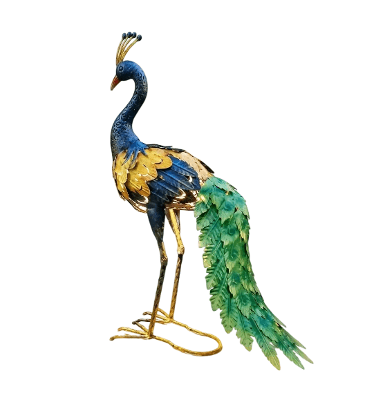 Senwell Senwell Metal Peacock Garden Decor with LED Solar Light Outdoor Statue W-G220136 home decor