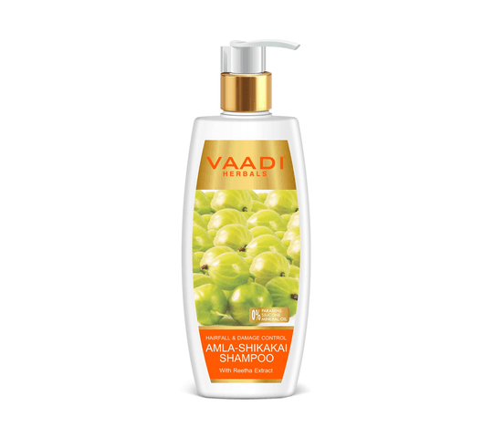 Vaadi Organics - Amla Shikakai Shampoo - Hairfall & Damage Control (350 ml) - VH0289
