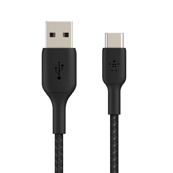 Belkin Belkin BoostCharge Braided USB-C to USB-A Cable 1M | Black (CAB002bt1MBK) electronics — thumbnail 5 of 7