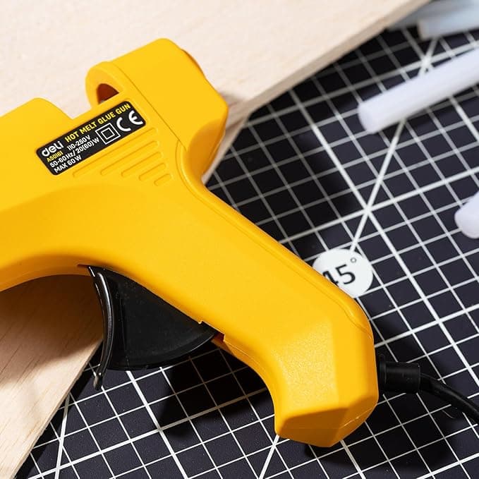 Deli Deli EA50061 Hot Melt Glue Gun – 20W (Yellow stationary, toys & sports — thumbnail 2 of 5