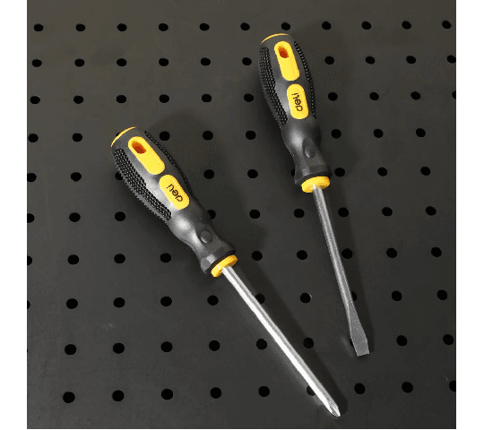 Deli Tools Deli Tools Screwdriver Sets EDL260002B – 2 Piece Magnetic Flat & Phillips Screwdriver Set hardware & machinery — thumbnail 2 of 3