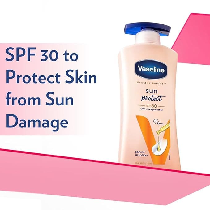 No Brand Vaseline Sun Protect SPF 30 Lotion 400ml – UVA/UVB Protection Moisturizing Sunscreen daily essentials & lifestyle — thumbnail 4 of 4