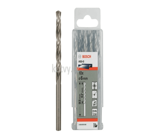 Twist Drill 6.0 mm HSS-G (Pack of 10)
