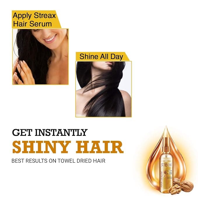No Brand Streax Hair Serum Big 100ml – Smooth, Shiny & Frizz-Free Hair daily essentials & lifestyle — thumbnail 2 of 3