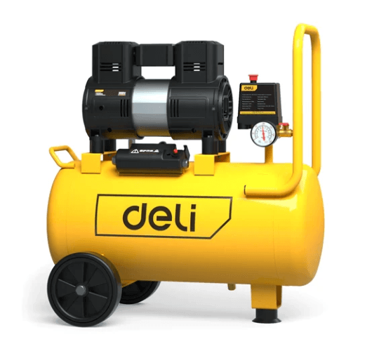 Deli 25L Air Compressor DL-WKY25-E1 Oil-Free 1.2KW Portable Air Compressor for Garage & Workshop
