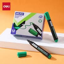 Deli Deli UU101-GN Permanent Marker Pen | Quick-Dry Waterproof Marker | Green stationary, toys & sports — thumbnail 2 of 3