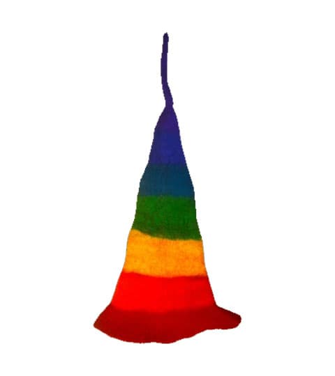 Mithila Handmade Felt Multi Color Hat | Nepalese Handicraft Wool Cap