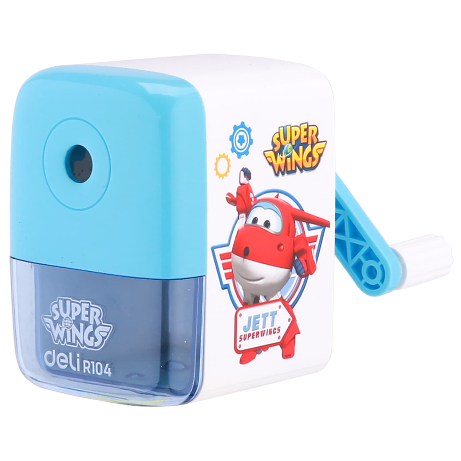 Deli Deli ER10409 Rotary Pencil Sharpener per pcs– Manual Hand Crank Sharpener for School & Office stationary, toys & sports — thumbnail 3 of 4
