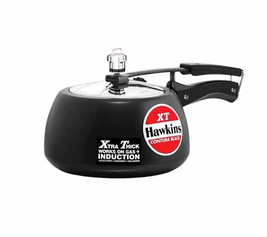 Hawkins 3.0 Litre Contura Black XT Pressure Cooker CXT30 Induction Base | Durable & Fast Cooking