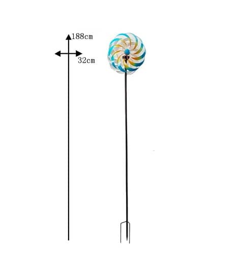 Senwell Senwell Wind Spinner with LED Solar Light Outdoor Garden Decor #55 home decor