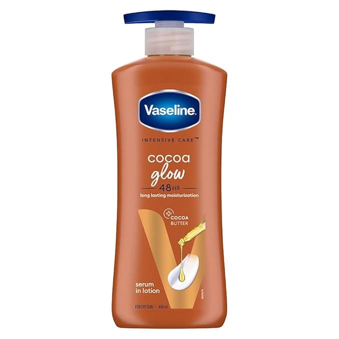 Vaseline Cocoa Glow Serum In Lotion 400ml | 100% Pure Cocoa & Shea Butter Body Lotion for Deep Moisturization, Radiant Glow & Soft Skin