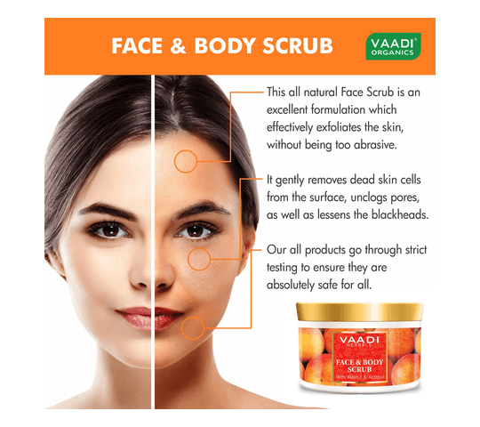 Vaadi Organics Vaadi Organics - Face And Body Scrub With Walnut And Apricot (500 gms) - VH0462 daily essentials & lifestyle