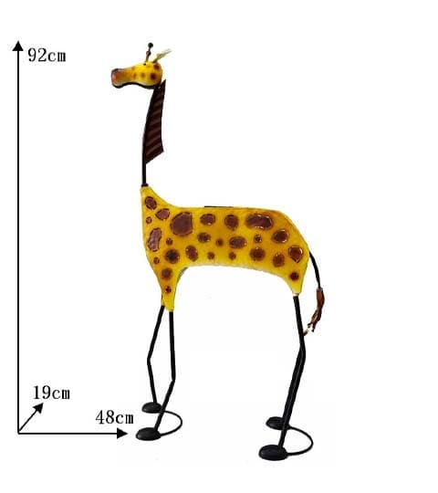 Senwell Senwell Metal Giraffe Garden Statue with LED Solar Light - 20A0038 home decor — thumbnail 2 of 2