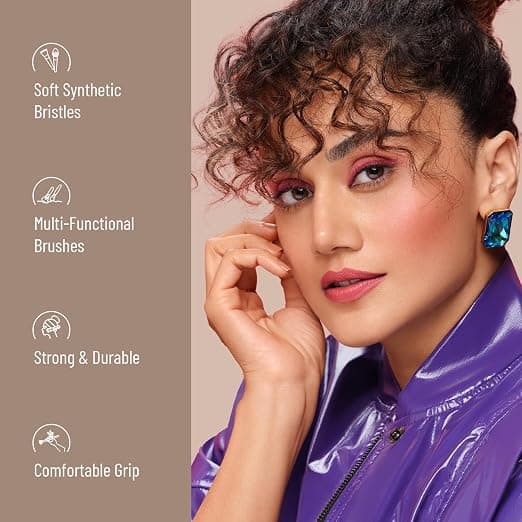 Swiss Beauty Swiss Beauty Professional Face & Eye Brush Set | Premium Makeup Brush Kit daily essentials & lifestyle — thumbnail 5 of 6