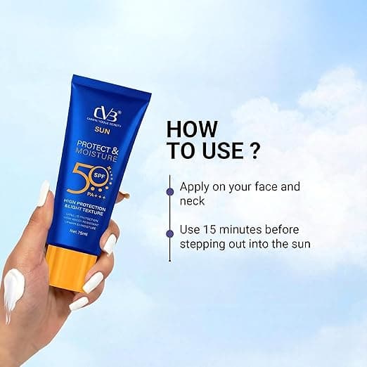 CVB CVB C119 Sun Protect & Moisture SPF 50+++ | High Protection Light Texture Sunscreen daily essentials & lifestyle — thumbnail 6 of 7