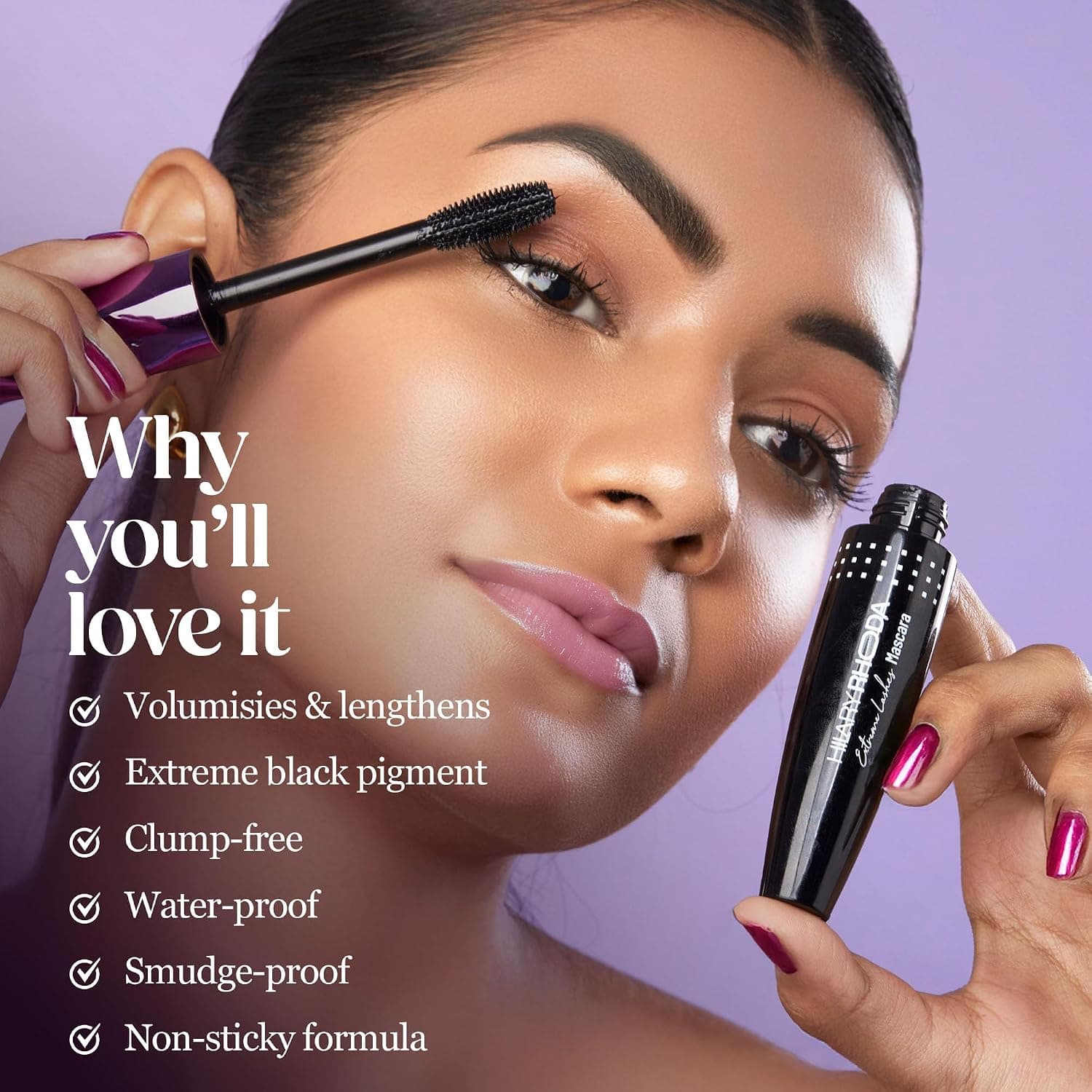 HILARY RHODA Hilary Rhoda Extreme Lashes Black Mascara | Long Lasting Volumizing Mascara daily essentials & lifestyle — thumbnail 2 of 7