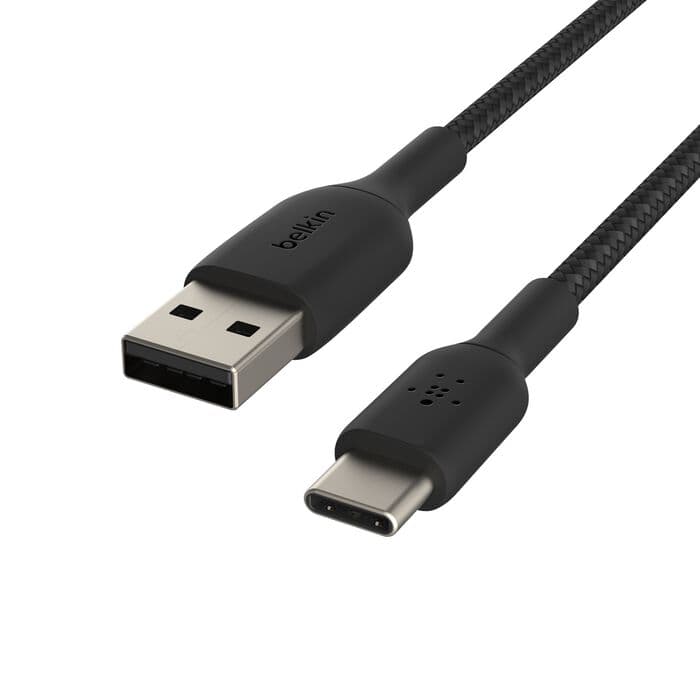 Belkin Belkin BoostCharge Braided USB-C to USB-A Cable 1M | Black (CAB002bt1MBK) electronics — thumbnail 7 of 7
