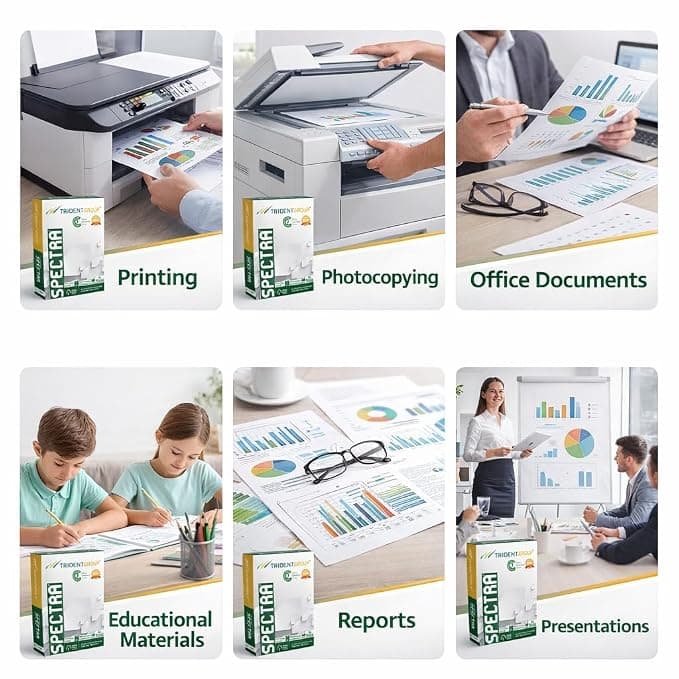 Trident Trident Spectra 75 GSM A4 Copier Paper, 21.9 cm × 29.7 cm stationary, toys & sports — image 1 of 5