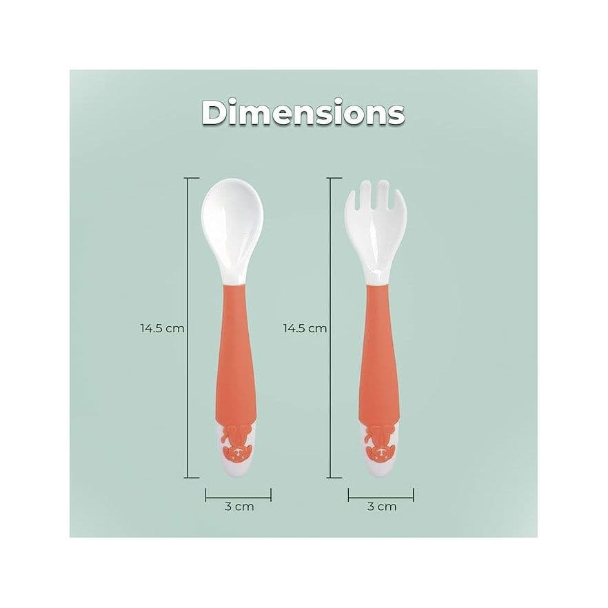 R For Rabbit R for Rabbit Safe Feed Duo Spoon Set - ORANGE(SFDSO01) daily essentials & lifestyle — image 1 of 2