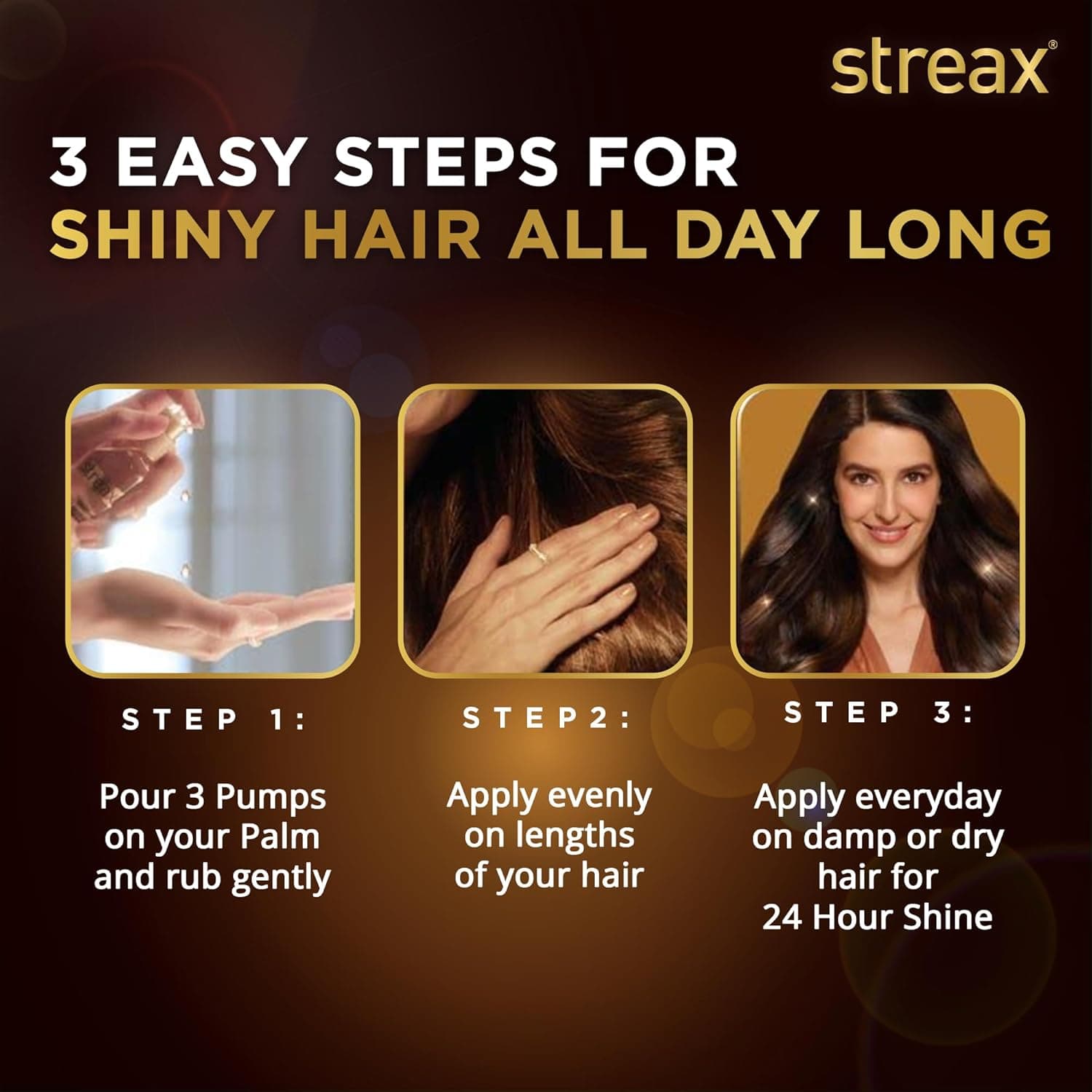 No Brand Streax Hair Serum Small 45ml – Smooth, Shiny & Frizz-Free Hair daily essentials & lifestyle — image 1 of 6