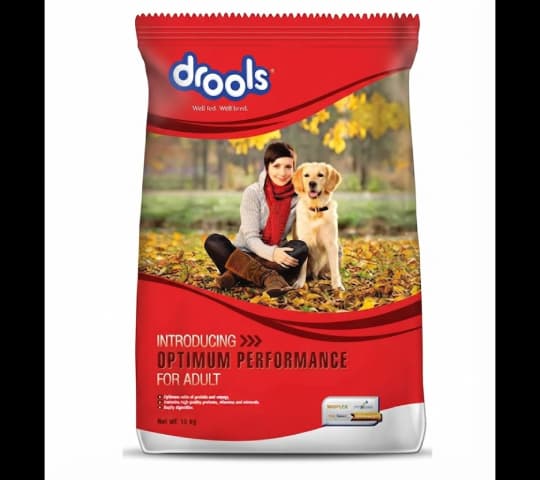 Drools Optimum Adult Dog Food 10kg – Complete Nutrition for Adult Dogs