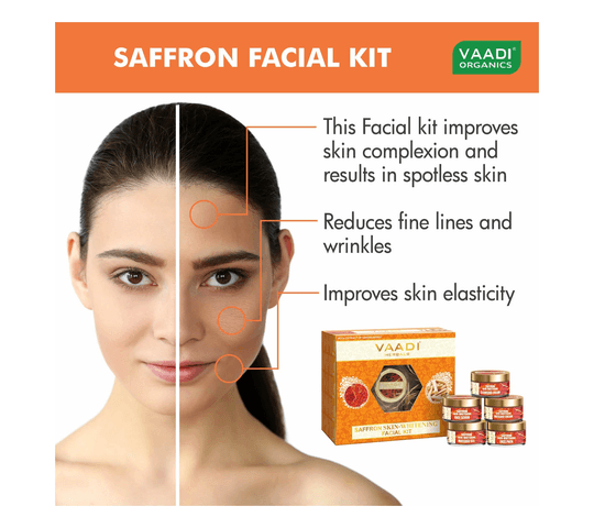 Vaadi Organics Vaadi Organics - Saffron Skin-Whitening Facial Kit With Sandalwood Extract (270 gms) - VH0081 daily…
