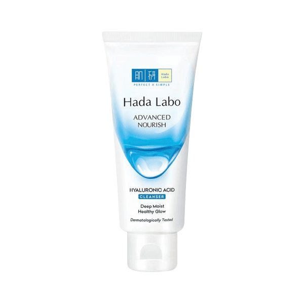 Hada Labo Advanced Nourish Hyaluronic Acid Cleanser – Hydrating Face Wash for Dry & Sensitive Skin