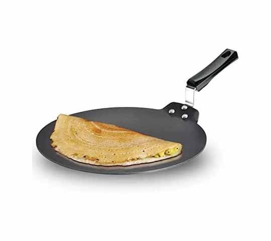 Hawkins NT26 Nonstick Tava 26cm – Heavy Duty Flat Griddle Pan