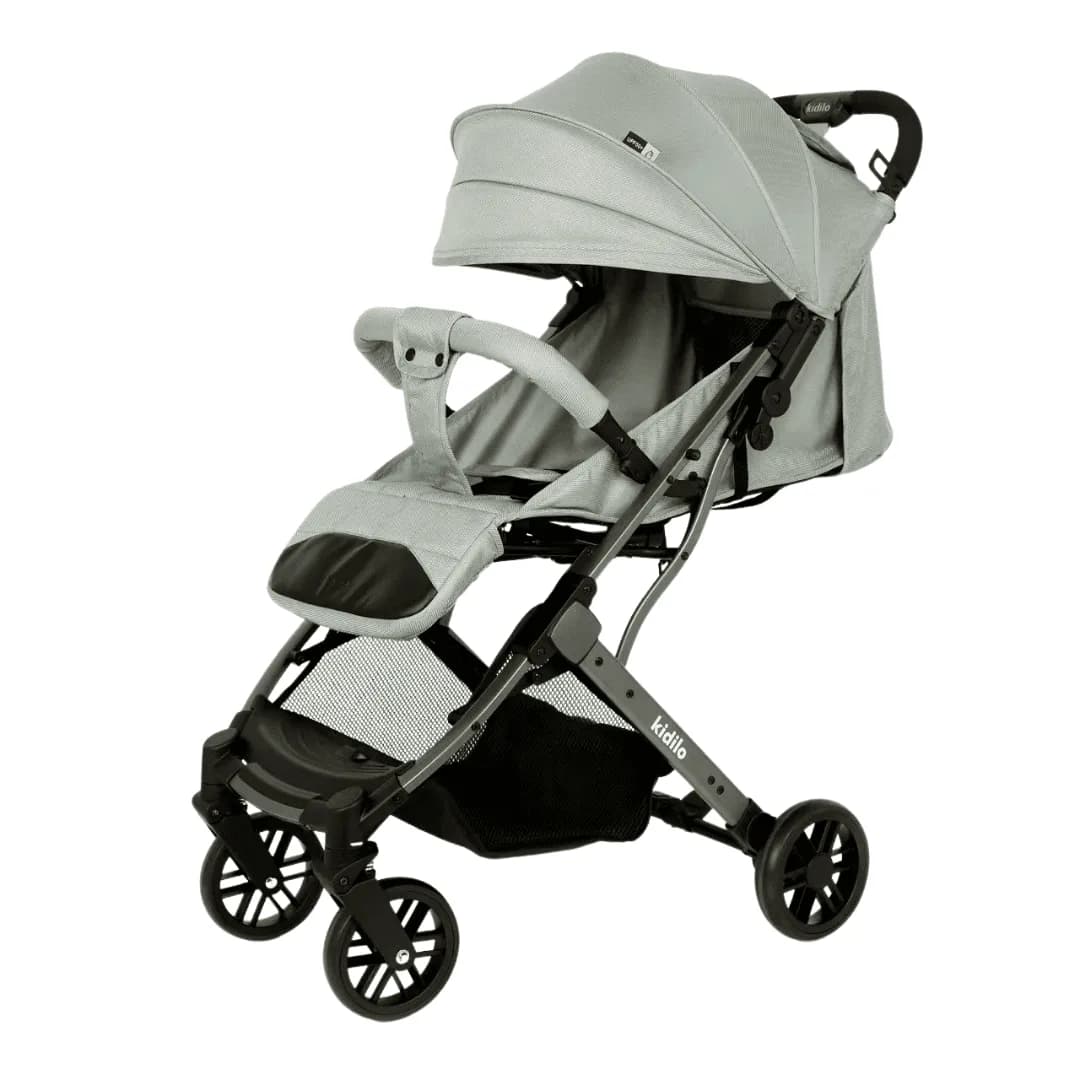 Kidilo K8 Pro Lightweight Baby Stroller – Easy One-Hand Fold & Full Canopy