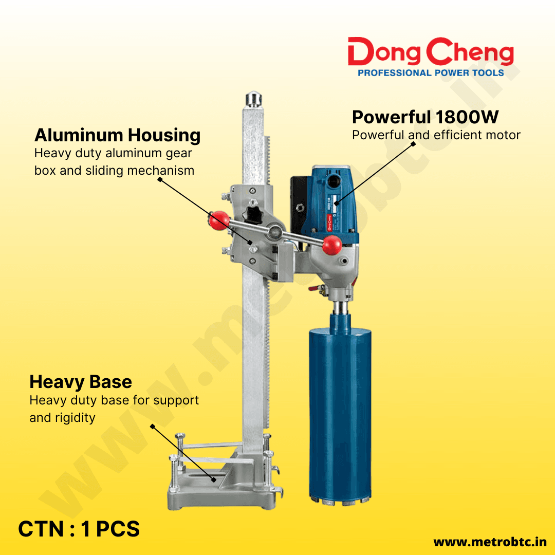 Dongcheng Power Tools Dong Cheng DZZ02-130 Diamond Core Cutter Machine 1800W Heavy Duty Concrete Core Drill | 130mm… — image 1 of 2