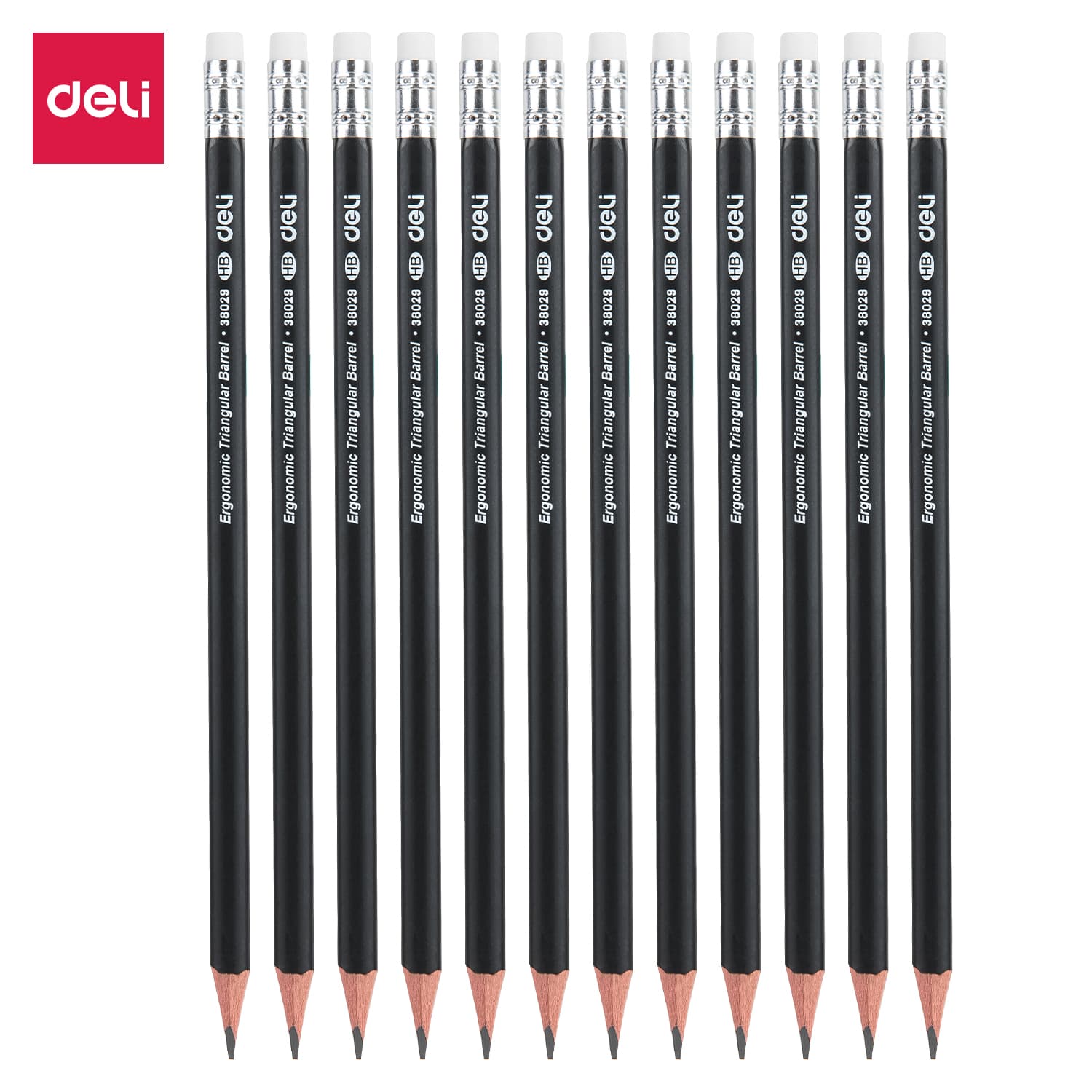 Deli-E38029 Graphite Pencil | Smooth Writing HB Pencil for School, Office & Drawing