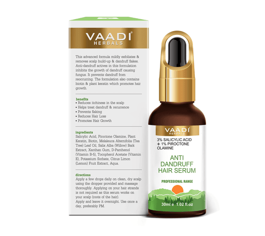 Vaadi Organics Vaadi Organics - 3% SALICYLIC ACID + 1% PIROCTONE OLAMINE ANTI DANDRUFF HAIR SERUM (30 ml) - VH0707 daily…