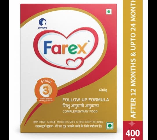 Farex Gentle Follow-up Formula Milk Stage 3 400g | Toddler Milk Formula