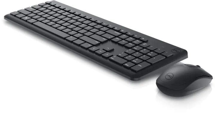 Dell KM3322W Wireless USB Keyboard and Mouse Combo, Anti-Fade & Spill-Resistant Keys, up to 36 Month Battery Life Black Color For Apple MacOS, Microsoft Windows, Android, Google Chrome OS, Linux
