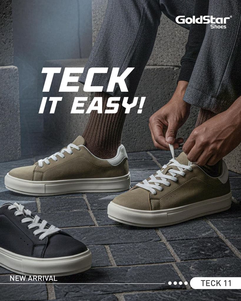 Goldstar Goldstar Shoes G10-TECK-11 Lightweight Sports & Casual Sneakers for Men made in nepal π³π΅ β image 1 of 2