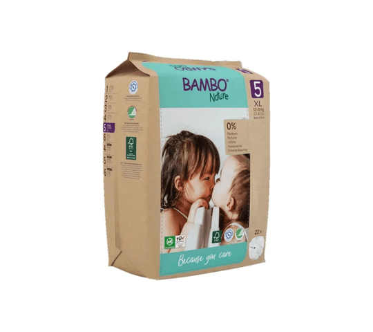 Bambo Nature Diapers size 5 (12-18 kg/ 27-40 lbs) 22 pcs