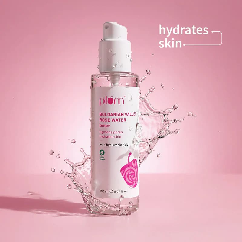 Plum Plum Bulgarian Valley Rose Water 100ml Natural Facial Toner & Skin Freshener daily essentials & lifestyle — image 1 of 2