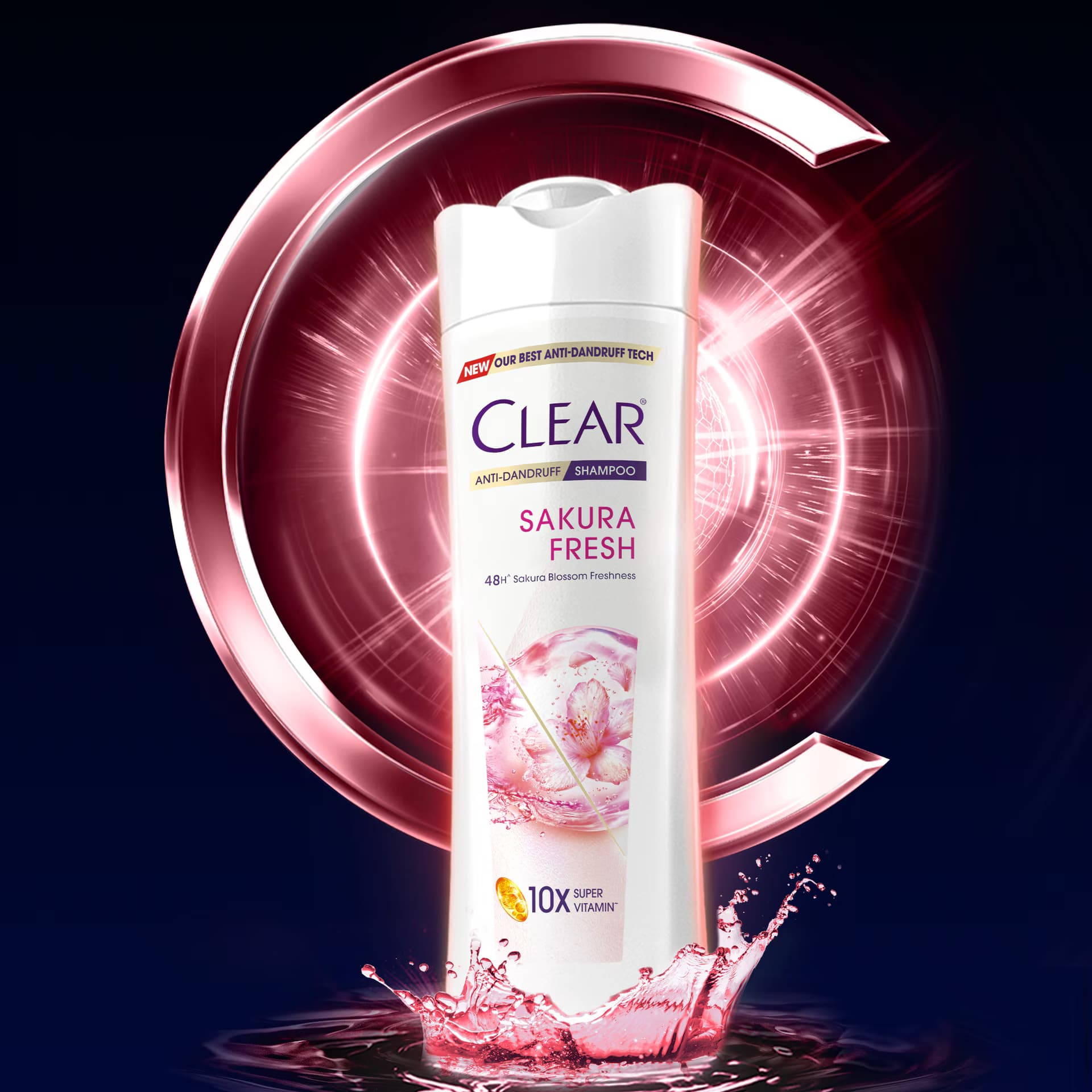No Brand CLEAR Sakura Fresh Anti-Dandruff Shampoo 300ml – Long-Lasting Freshness & Scalp Care daily essentials & lifestyle — image 1 of 2