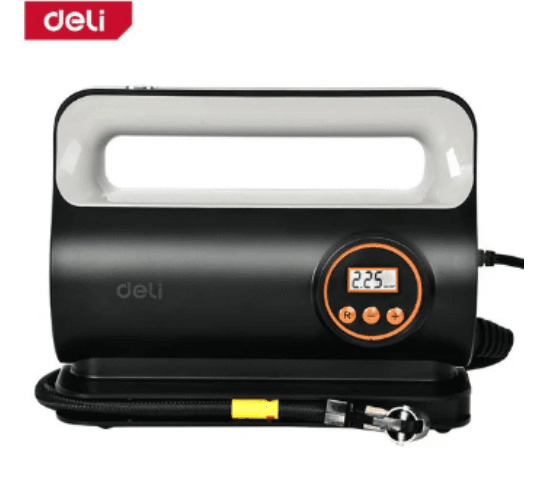 DELI EDL8802805 Auto Air Compressor – Portable High-Pressure Tire Inflator Pump