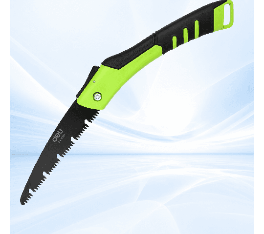 Deli Tools Folding Saw 7 Inch (170mm) EDL6006 Hand Pruning Saw for Wood Cutting & Gardening