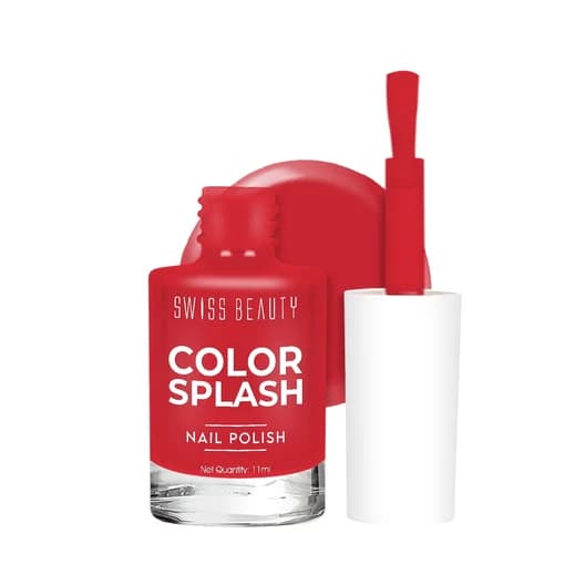Swiss Beauty Color Splash Nail Polish | Long-Lasting Glossy Nail Paint per pcs