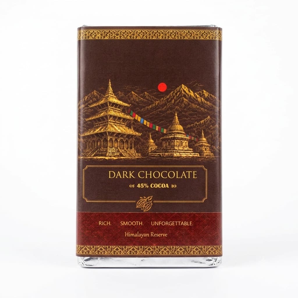 Melt N Mithai Dark Chocolate 45% Cocoa | Premium Dark Chocolate